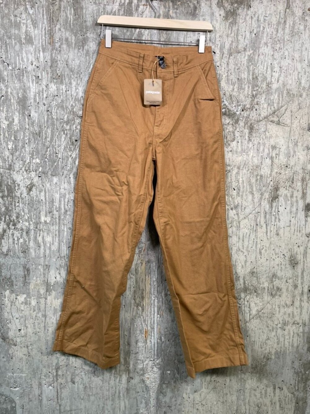 PATAGONIA Women's Point Reyes Canvas Wide-Leg Pants Size 4 in Nest Brown - Picture 2 of 7